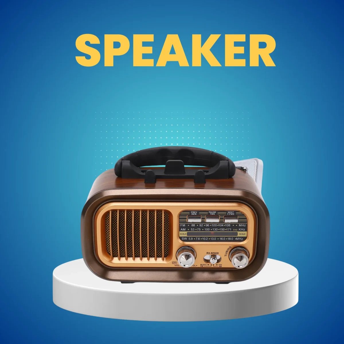MICRO SPEED FM/AM/SW TWS Speaker – MS-3860 - Image 1