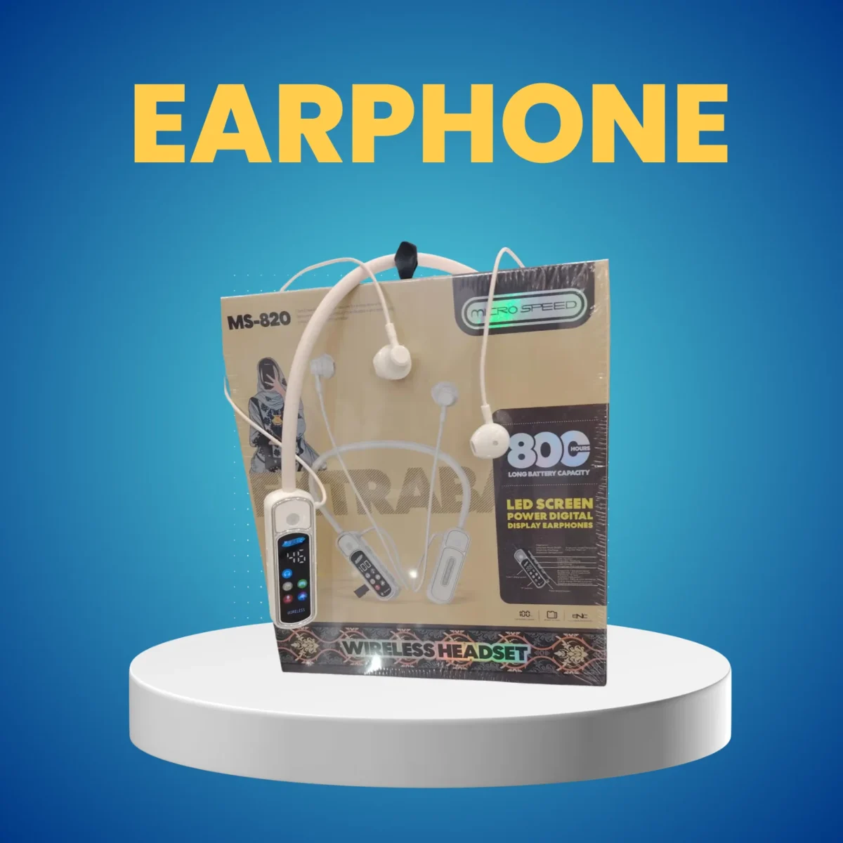 MICRO SPEED MS-820 Digital Display Earphones – MS-820 - Image 1