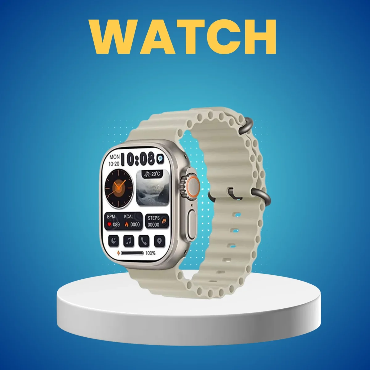 MICRO SPEED 7+1 Seven Plus One Smart Watch – HW-69 - Image 1