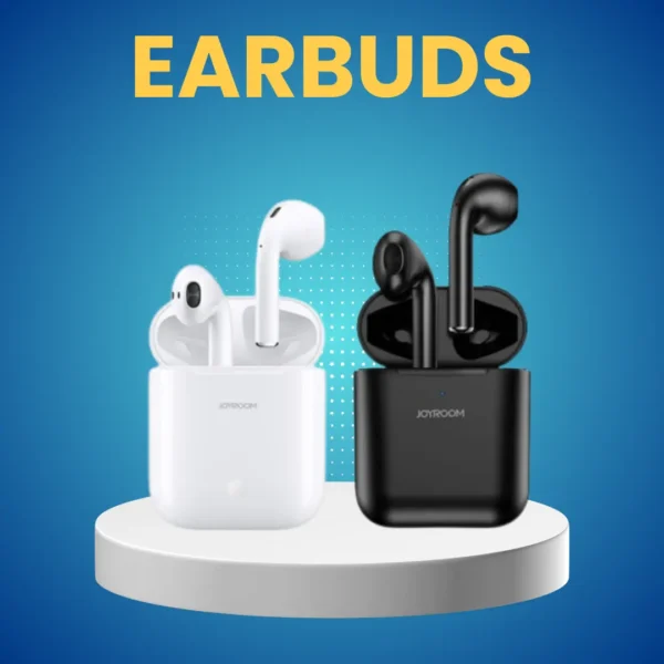 JOYROOM JR-TO3S TWS WIRELESS EARBUDS WITH ANTI-FINGERPRINT SILICONE CASE - WHITE
